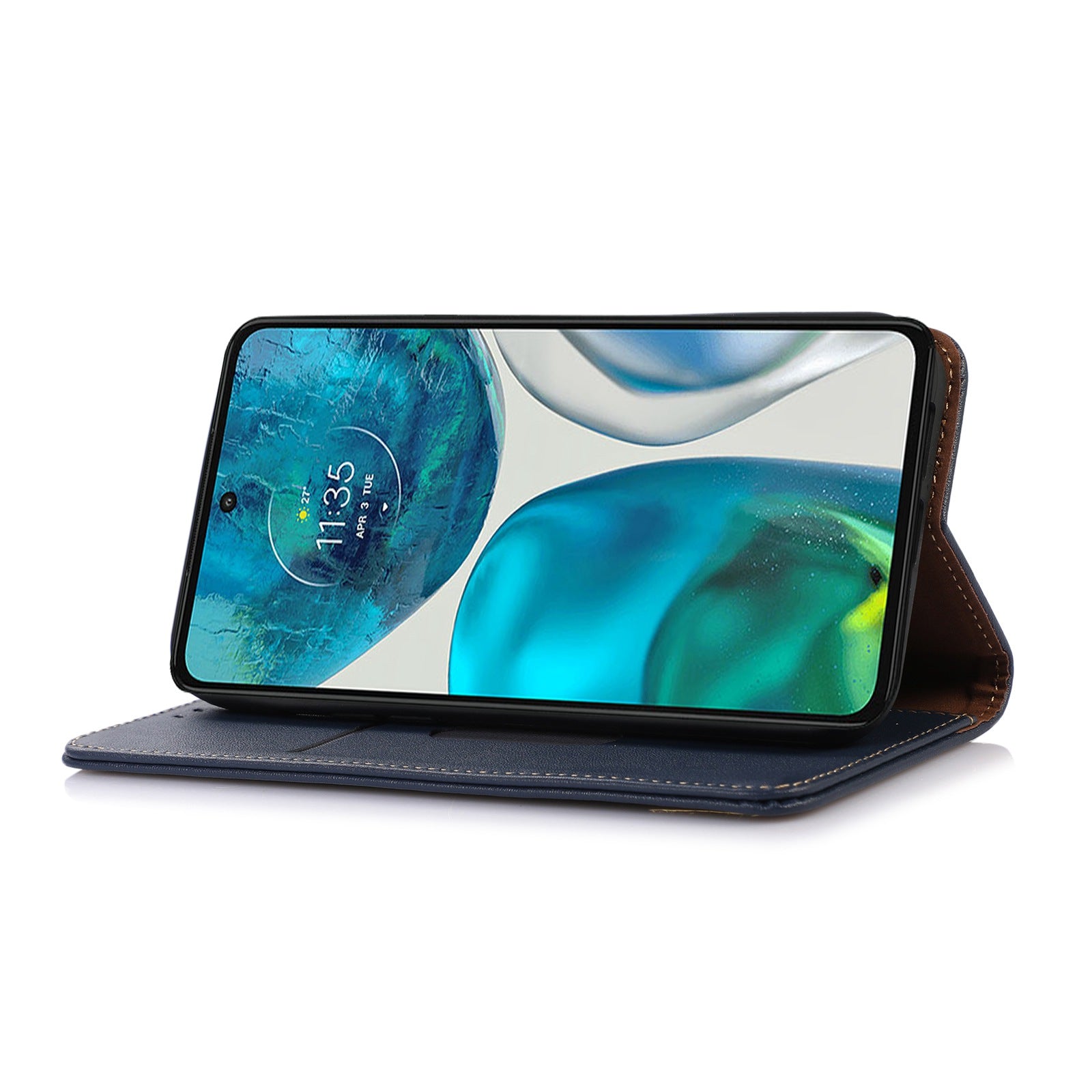 KHAZNEH Phone Case for Motorola Moto G73 5G RFID Blocking Wallet Stand Genuine Cowhide Leather Phone Cover KHAZNEH Phone Case for Motorola Moto G73 5G RFID Blocking Wallet Stand Genuine Cowhide Leather Phone Cover